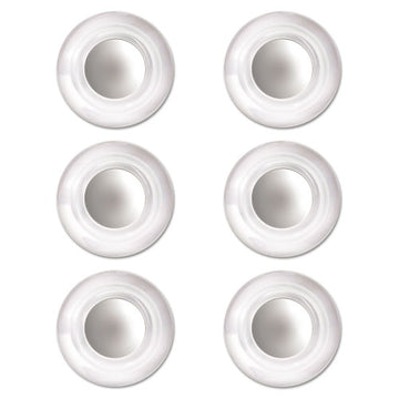 Quartet® Glass Magnets, Large, 0.45" Dia, Clear, 6-pack freeshipping - TVN Wholesale